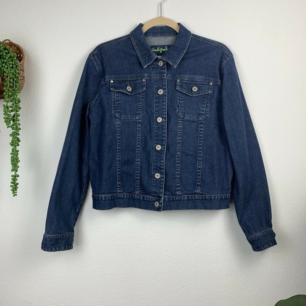 Fresh Produce Women's M Stretch Denim Jean Jacket - Picture 1 of 3